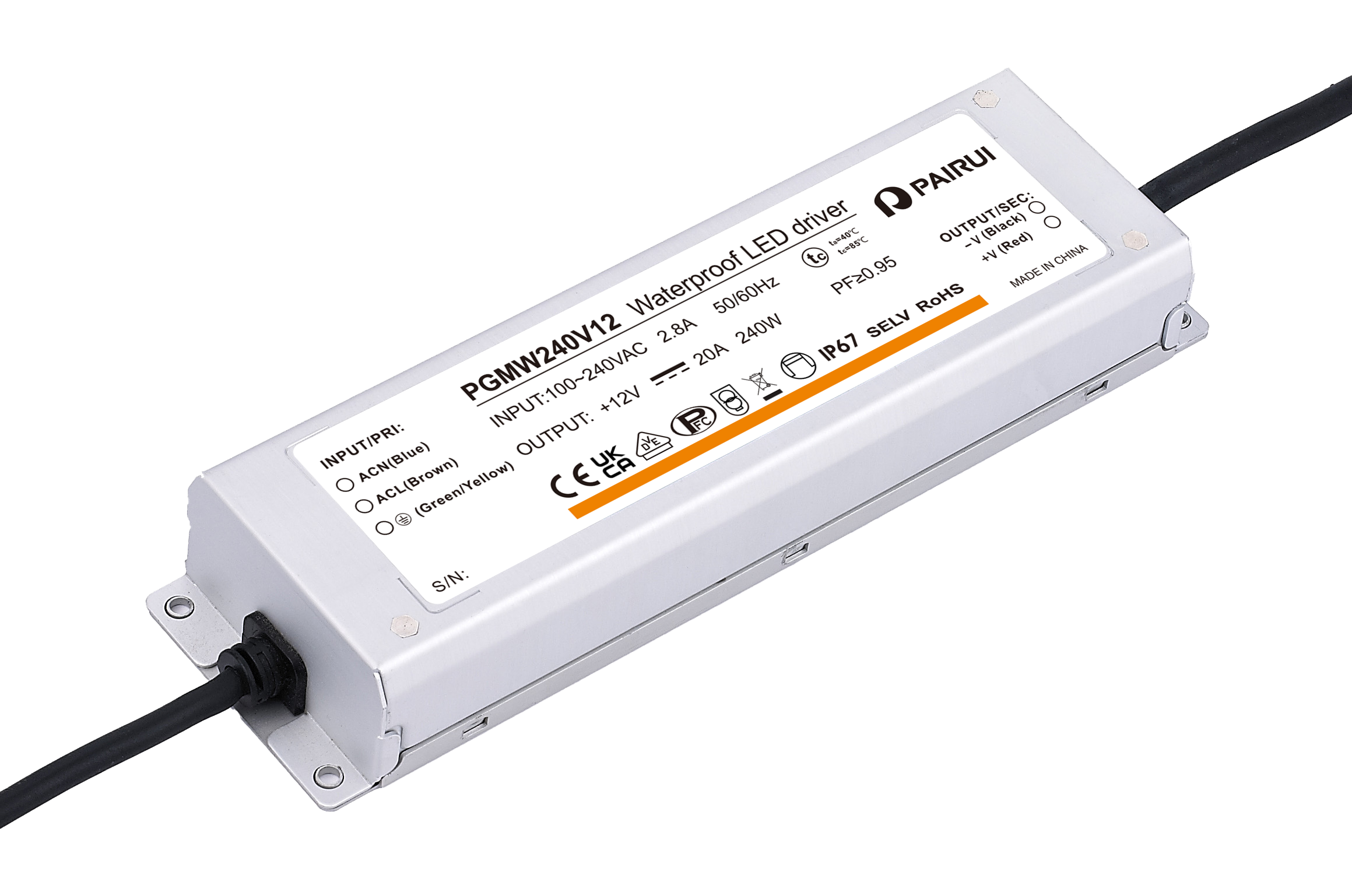 AC-DC-EU LED Driver_Constant Voltage Professional Type_PGMW240V24