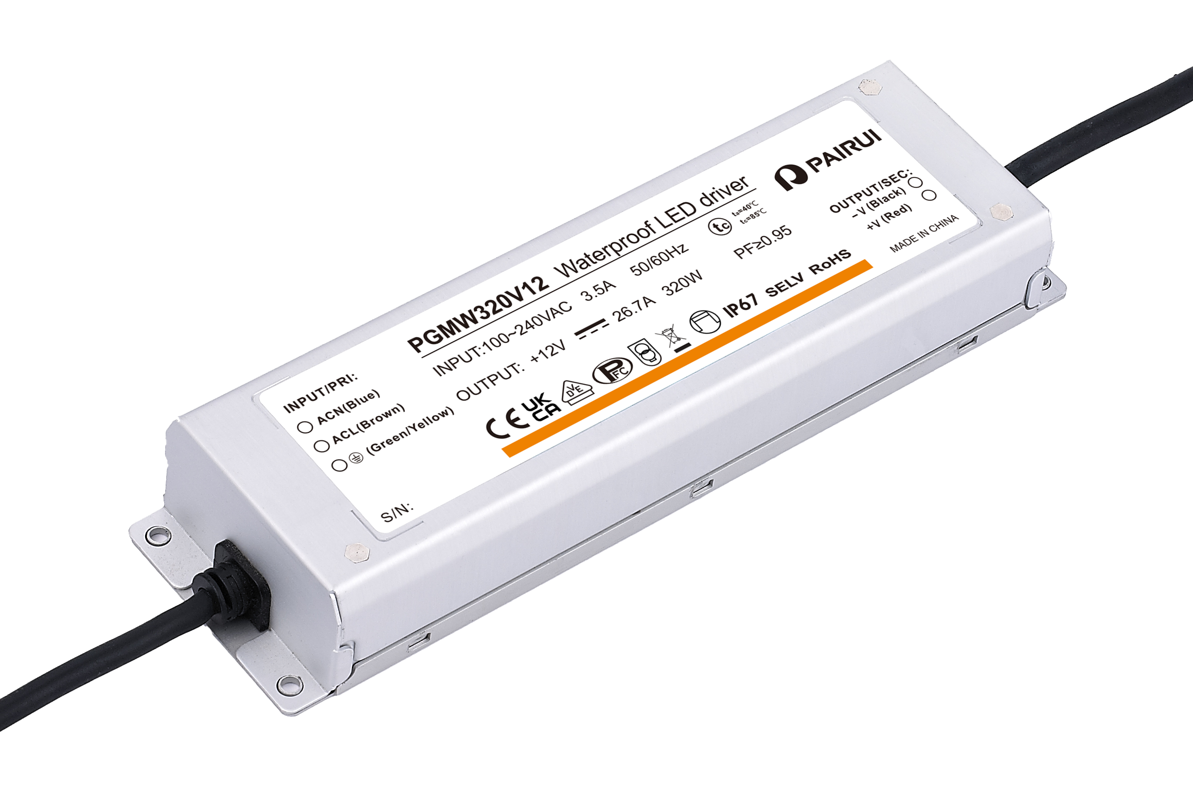 AC-DC-EU LED Driver_Constant Voltage Professional Type_PGMW320V24