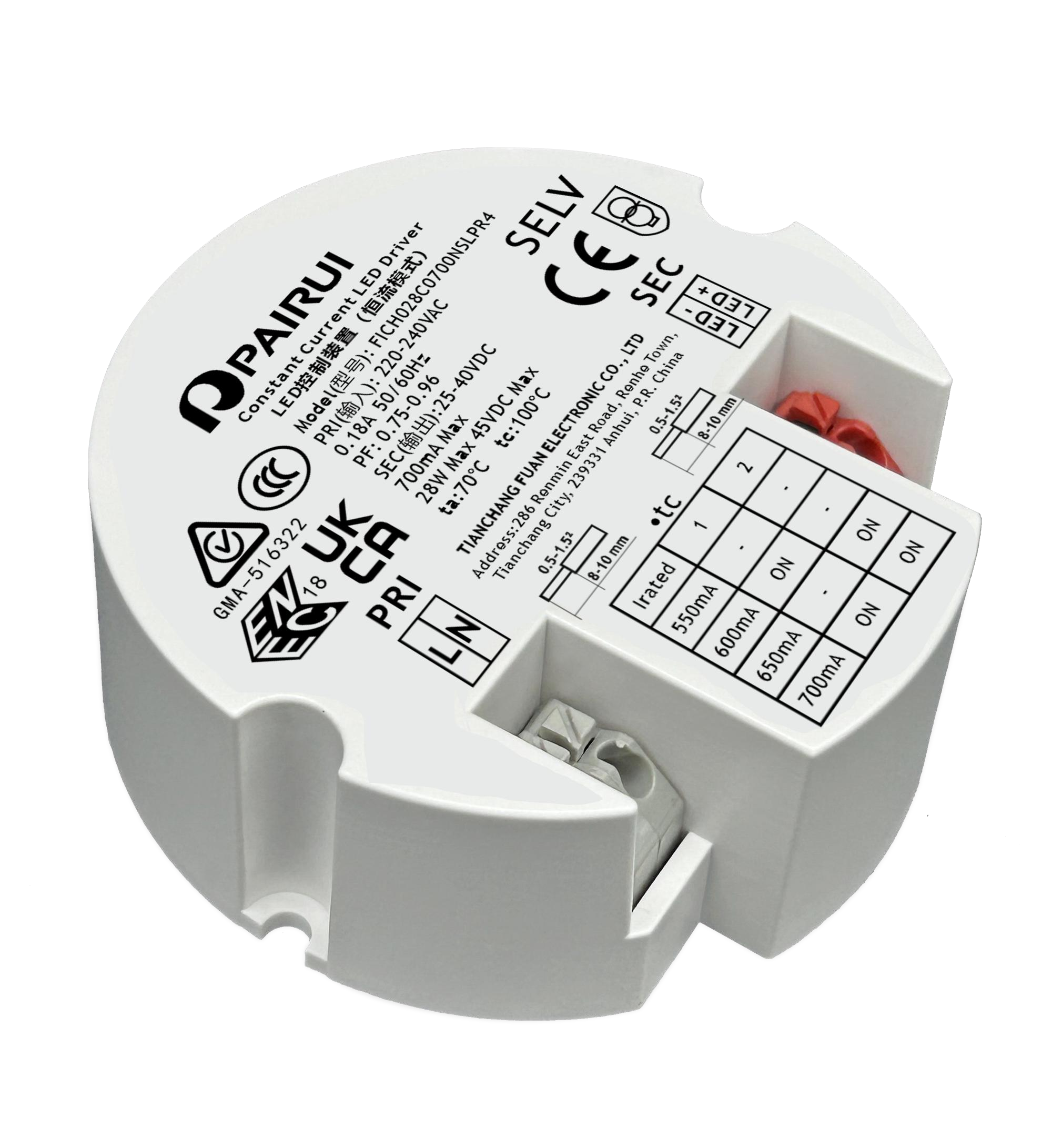 LED Power Supply-LED Drivers_FICH_FICH028C0550NSLPR4